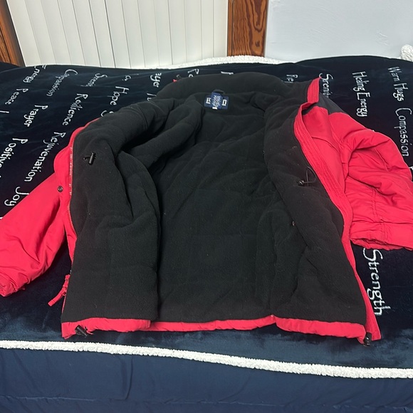 Lands End Winter Coat Red and Black - Picture 15 of 15